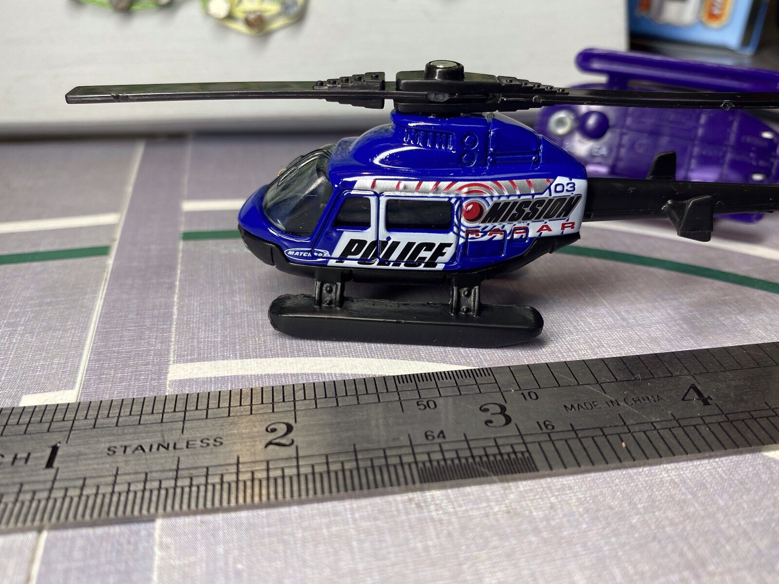 Matchbox 2 X 1998 Rescue Helicopter, Chopper, Police, Fire, Medic Air, 911