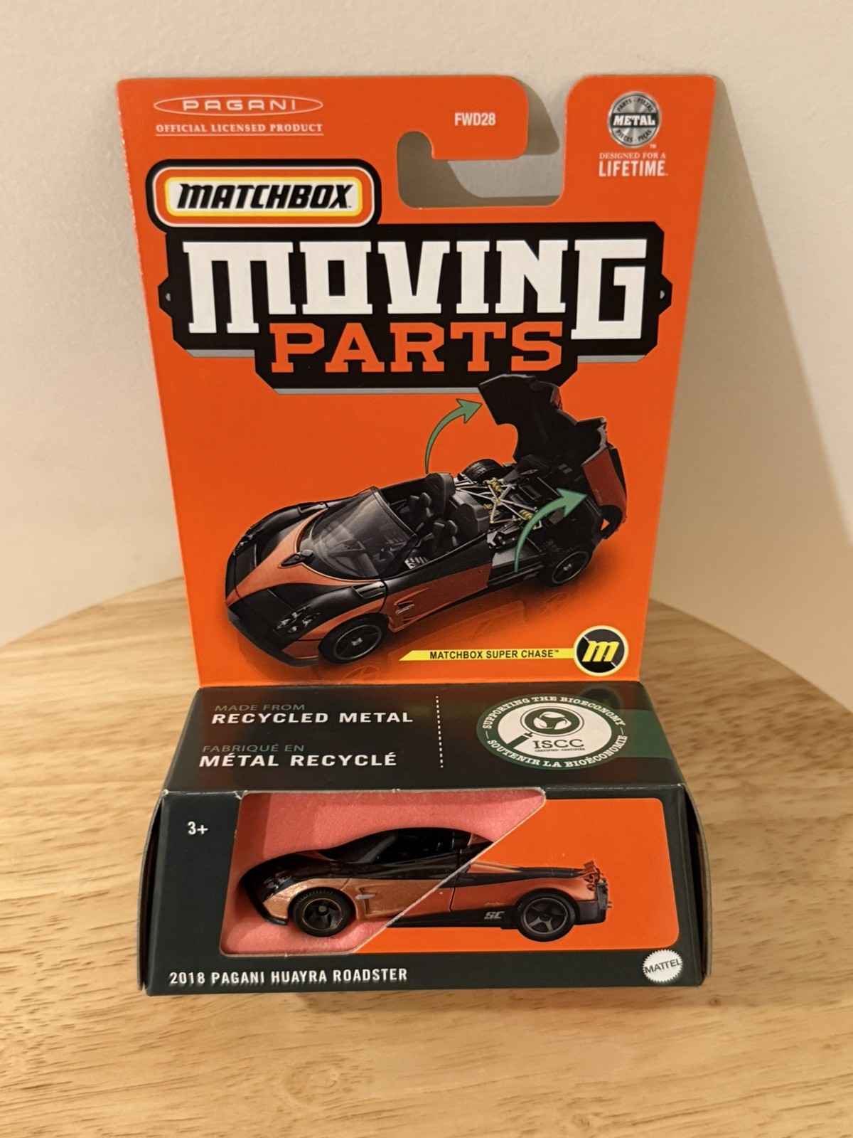 Matchbox 2018 Pagani Huayra Roadster 51/54 – Super Chase – 2024 Moving Parts A