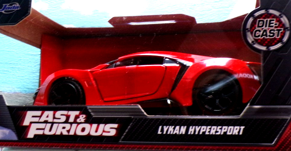 Jada Toys Fast & Furious Lykan Hypersport 1:32 Scale Metal Rubber Plastic Parts!