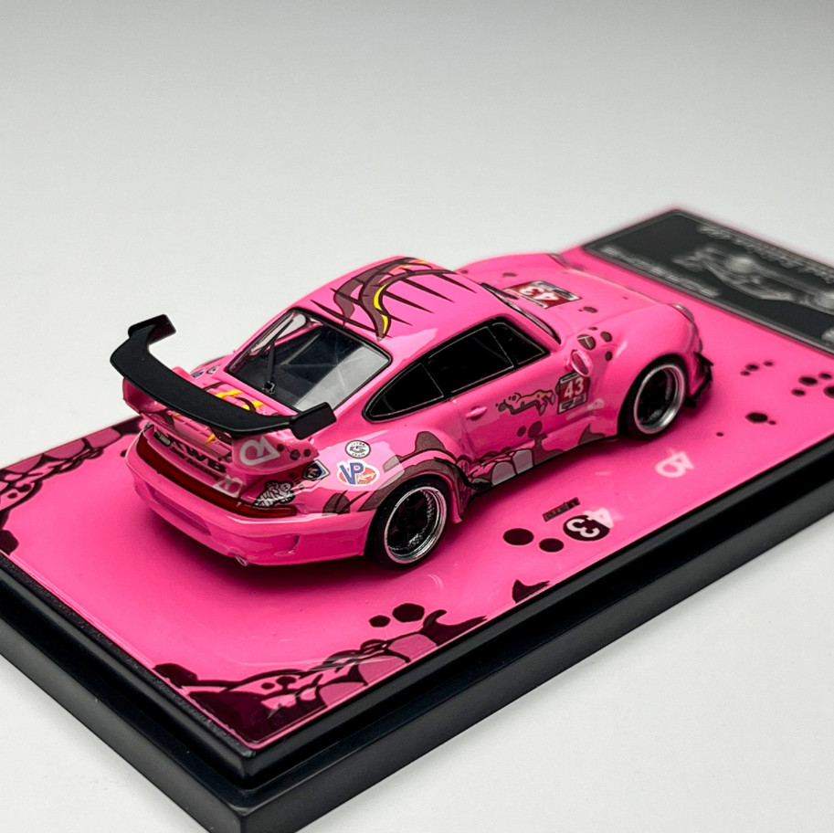 Flame 1:64 Scale Porsche RWB Modification 993 964 Alloy Diecast Model Car Gifts