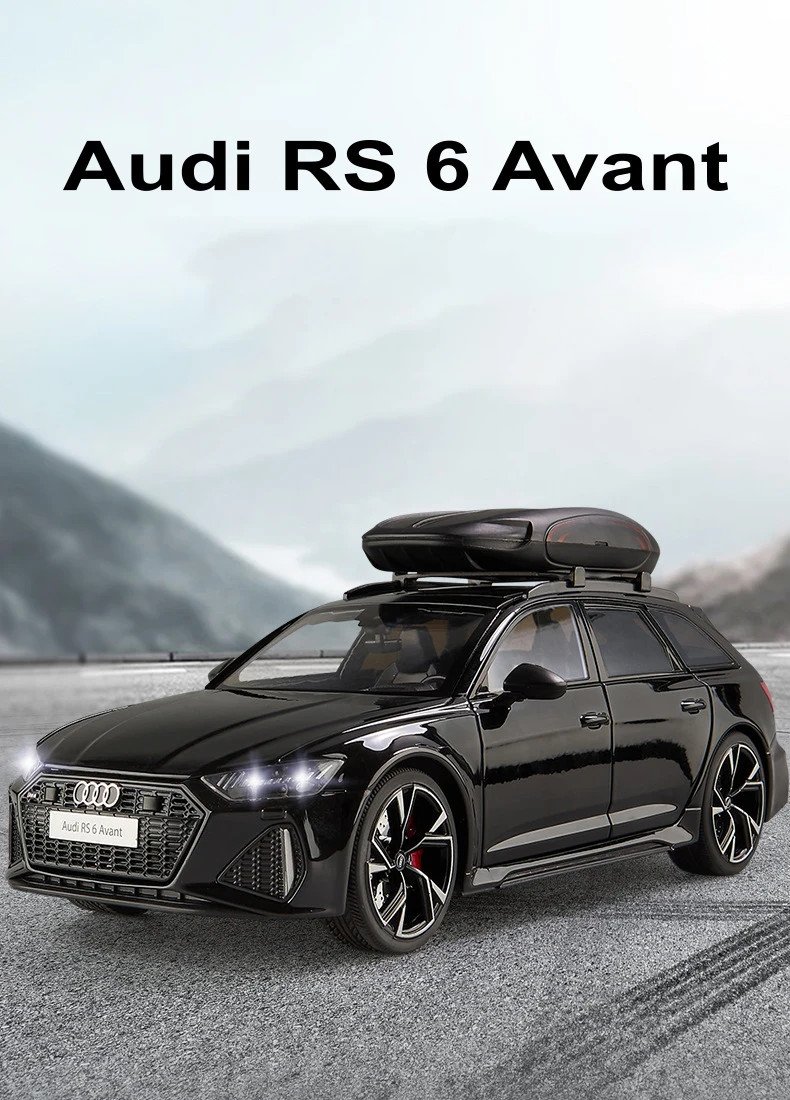 1:18Audi RS6 Avant Station Wagon Alloy Car Model Diecasts Metal Sports Car Vehi