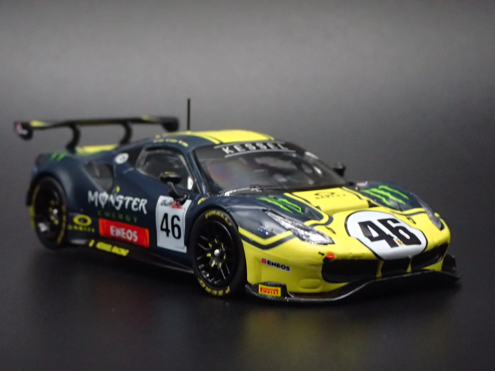 2015-2019 FERRARI 488 GT3 MONSTER ENERGY 2019 12H 1:64 SCALE DIECAST MODEL CAR