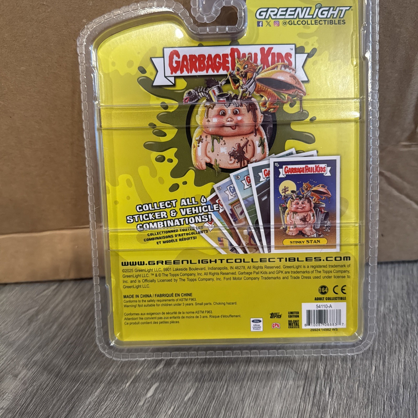 Greenlight Garbage Pail Kids Karate Kid 1947 Ford Super Deluxe Rare Error 1/64