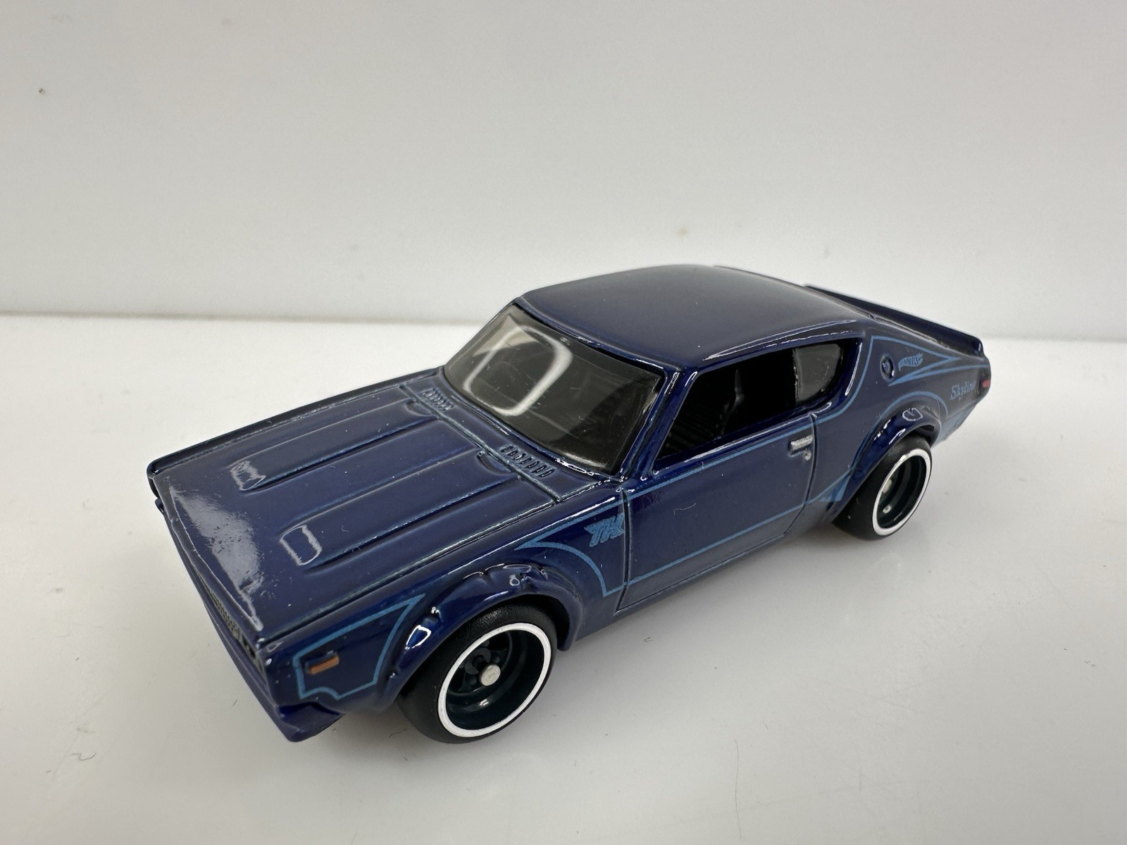 Hot Wheels Then And Now Nissan Skyline 2000 GT-R Super Treasure Hunt Blue HTF