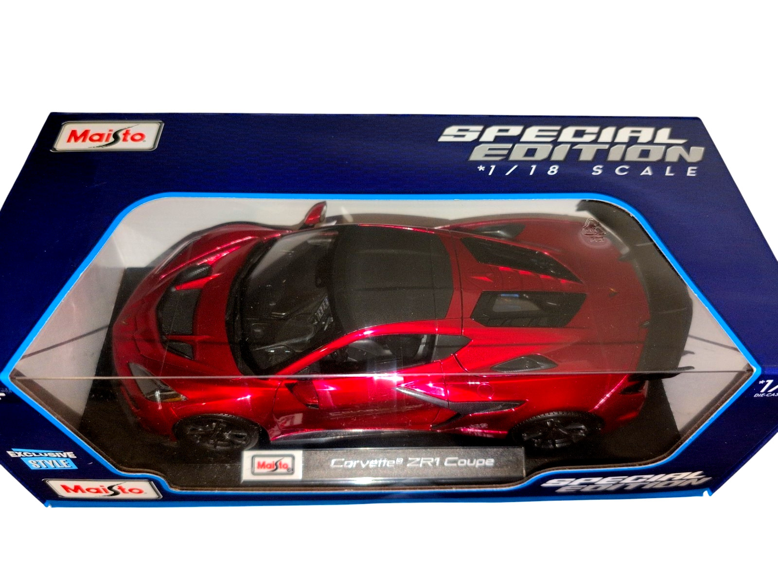 Corvette ZR1 Coupe 1:18 Maisto Special Edition Model Car – Red Metallic – Boxed