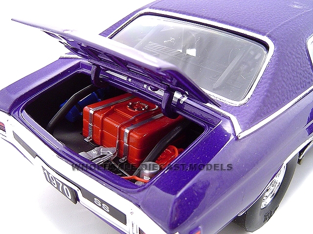 1970 CHEVROLET CHEVELLE SS 454 PURPLE 1:24 PRO STREET CAR UNIQUE REPLICAS 18676