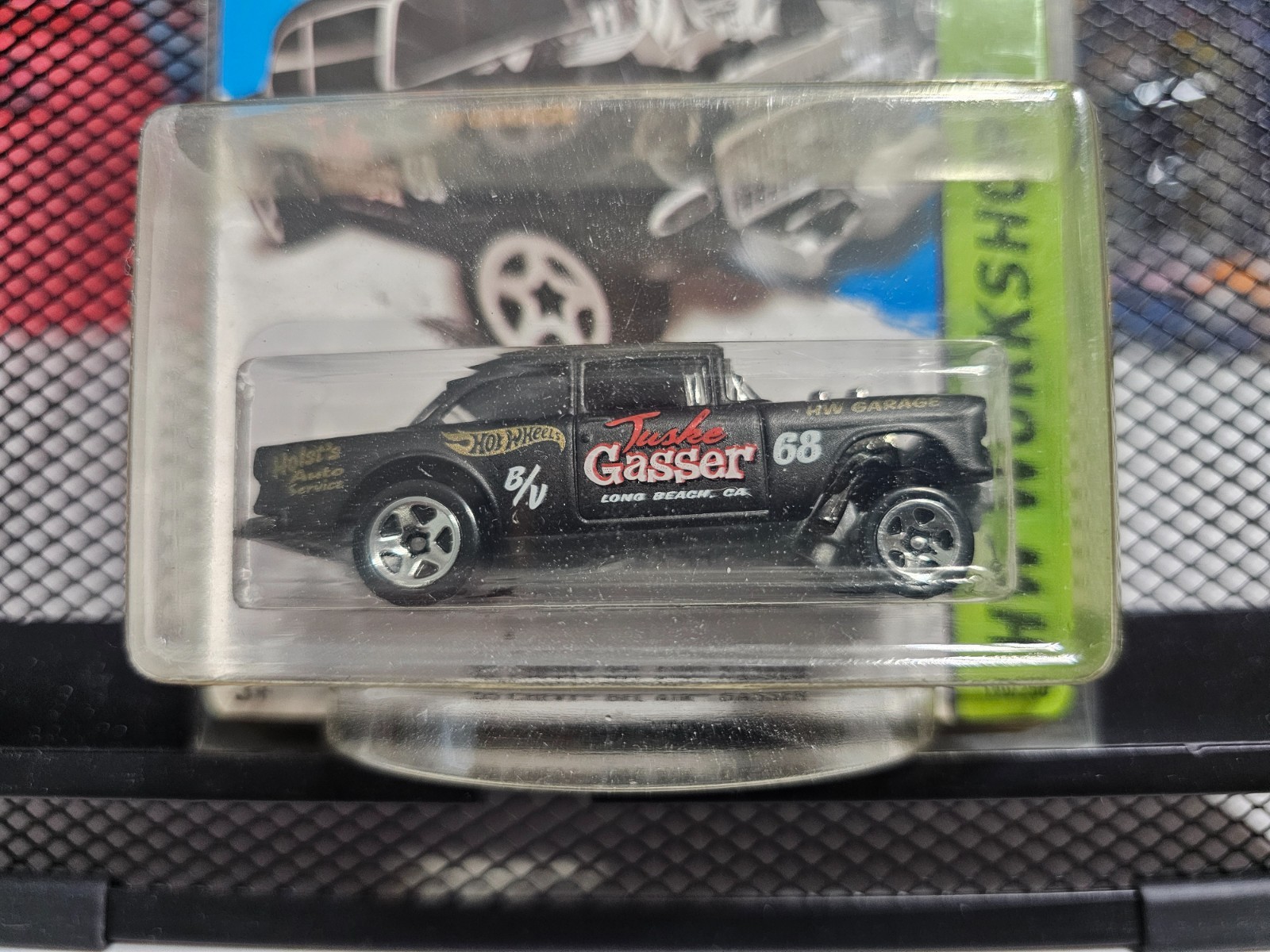 Hot Wheels HW Workshop ’55 Chevy Bel Air Gasser 1:64 Diecast Car Black 2013