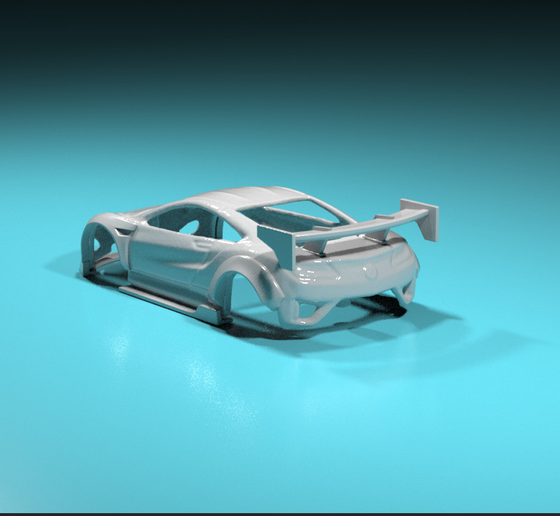 Liberty Walk Style Wide Body Kit for Hot Wheels ’17 Honda NSX – Resin