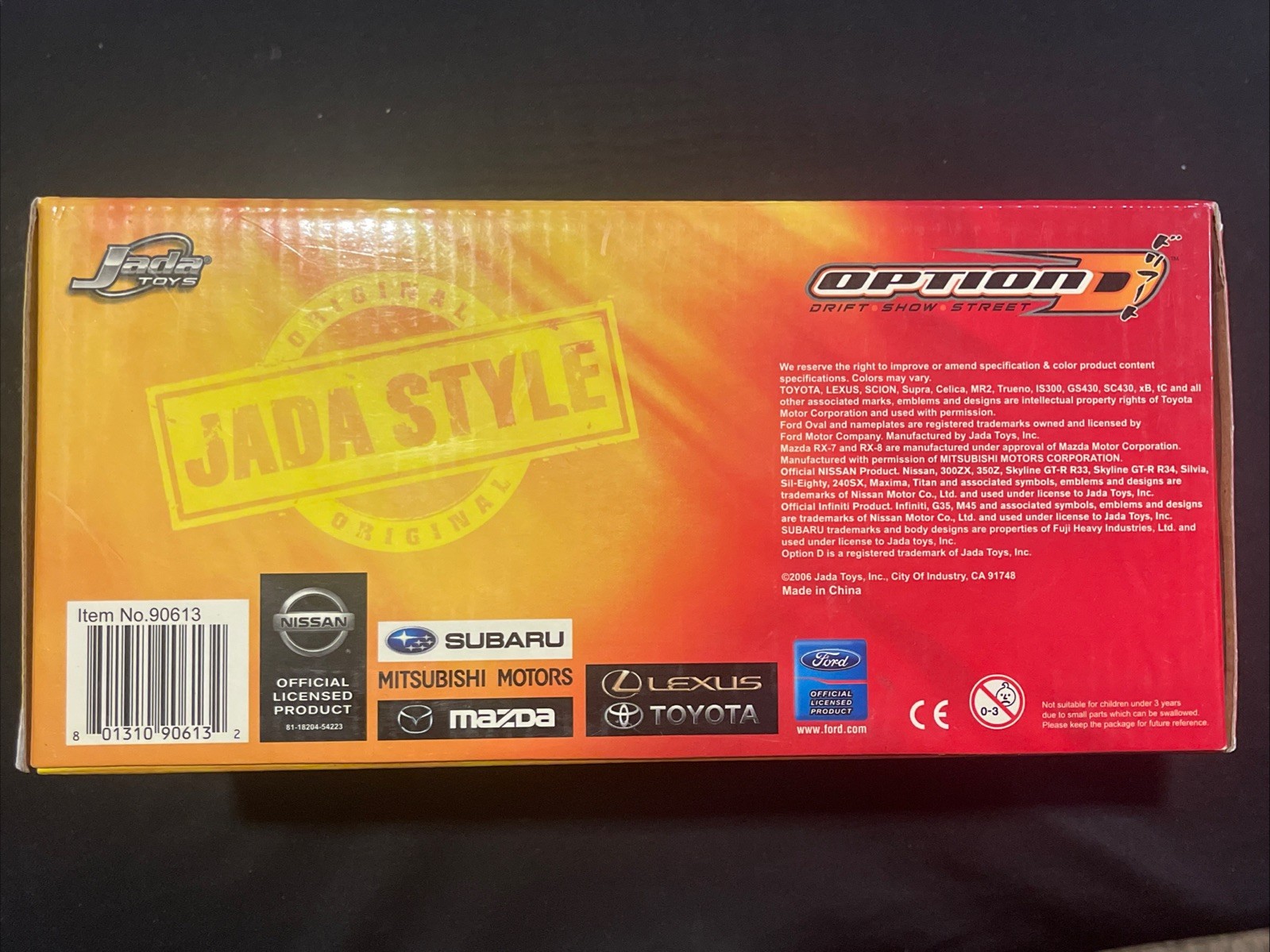 Jada Toys Die Cast 1/24 Option D 98 Nissan 240SX S-14