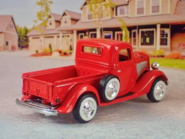 Vintage Motoring 1935 Ford Flathead V8 Step-side Pickup 1/64 Scale Ltd Edition R