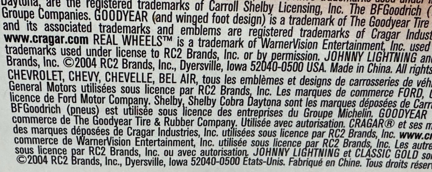 1957 Studebaker Golden Hawk 1/64 Johnny Lightning Released 2004 Black