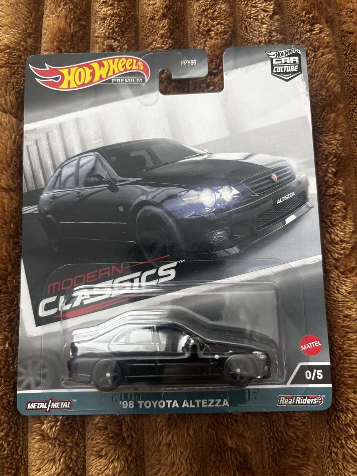 Hot Wheels Car Culture Modern Classics 0/5 ’98 Toyota Altezza In Black