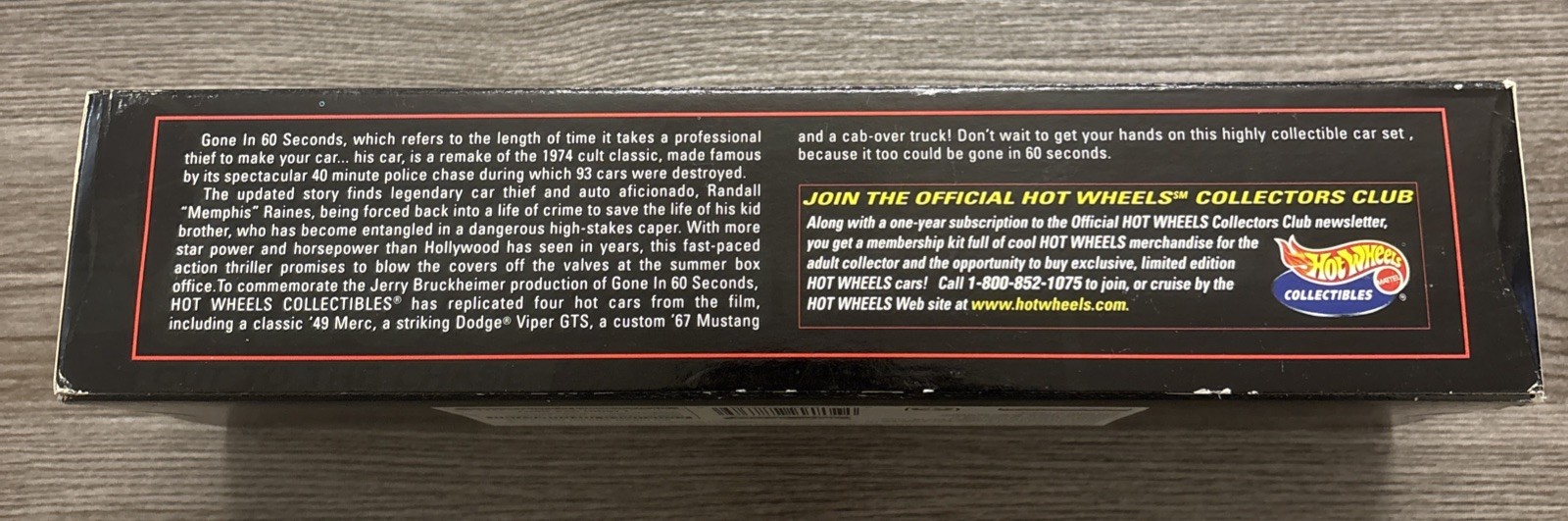 Hot Wheels Collectibles Gone in Sixty Seconds Car Set Performance Series 2