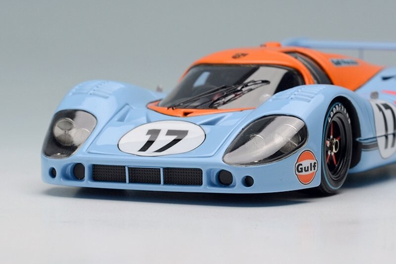 Porsche Race Car1:18Le Mans Racing Custom Built24Metal Body12Model Carousel BLUE