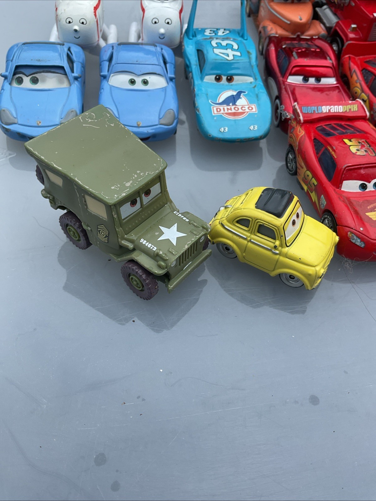 Disney Pixar Cars Lot Of 16 Diecast And Miscellaneous Ba11