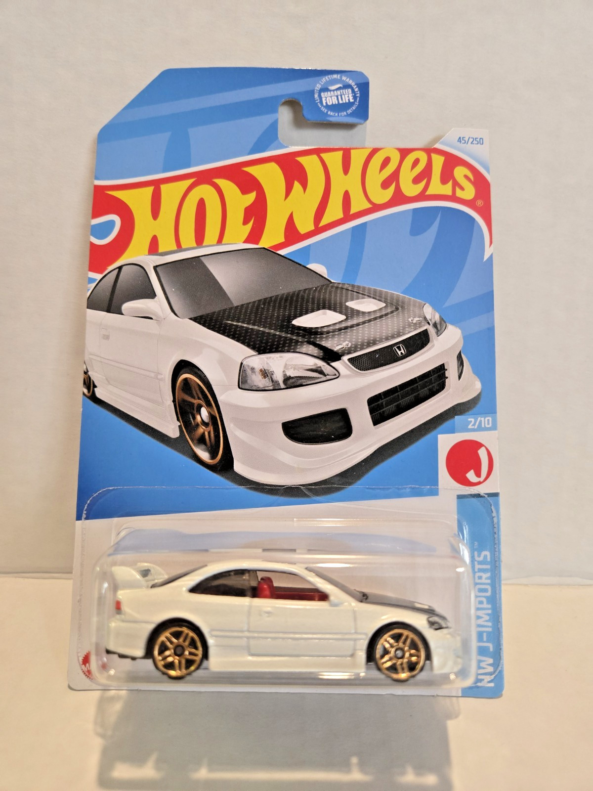 Hot Wheels Honda Civic Si – 2024 HW J-Imports 2/10 – Gold & White – Lot of 2