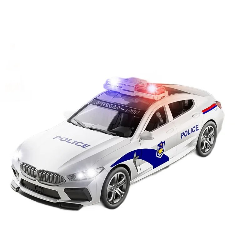 1:32 Simulation M8 Police Car Car Model Car With Sound and Light High Simula