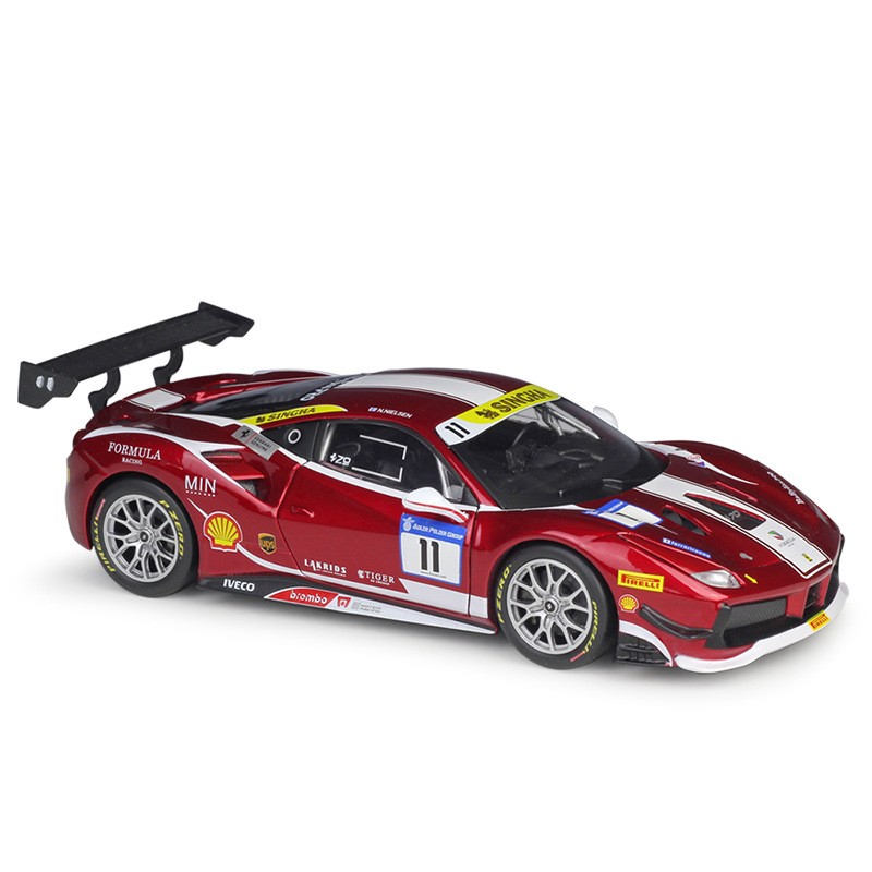 Bburago 1:24 Ferrari 488 Challenge Race Car Diecast Finished Model Collectible