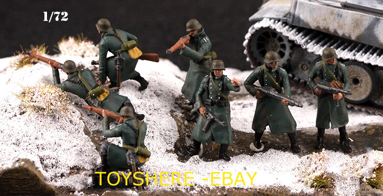 1/72 TANK 1:72 WW2 7pcs Germany soldiers Wehrmacht snow war totalwar in stock