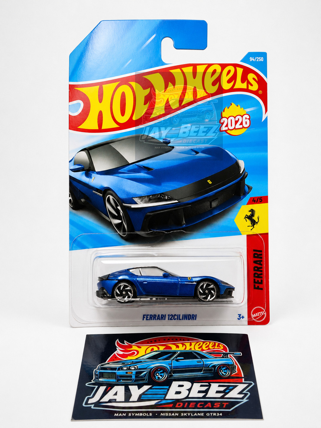Hot Wheels 2026 NEW Case M Ferrari 12Cilindri Blue LC (Promo Combine Shipping)
