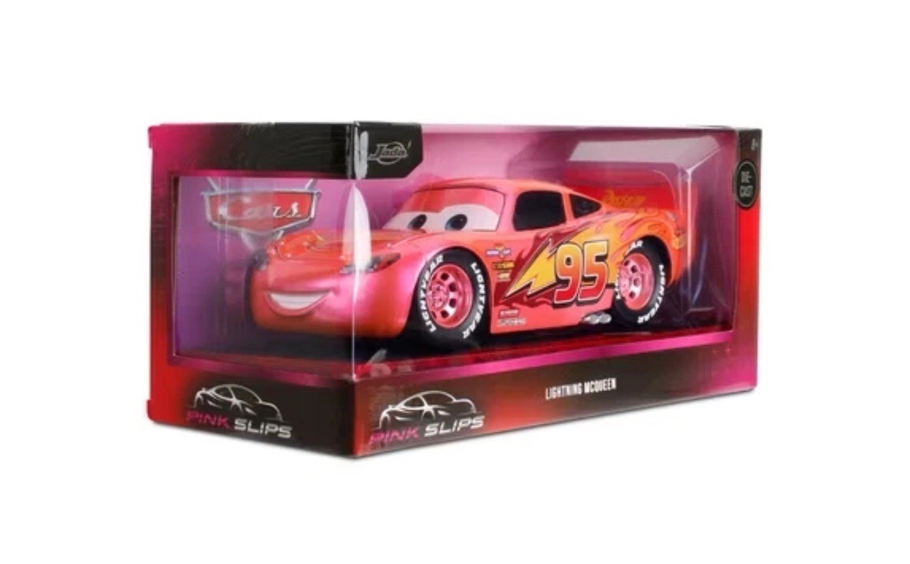IN HAND Jada Pink Slips CHASE Disney Cars Lightning McQueen 1:24 FREE SHIP