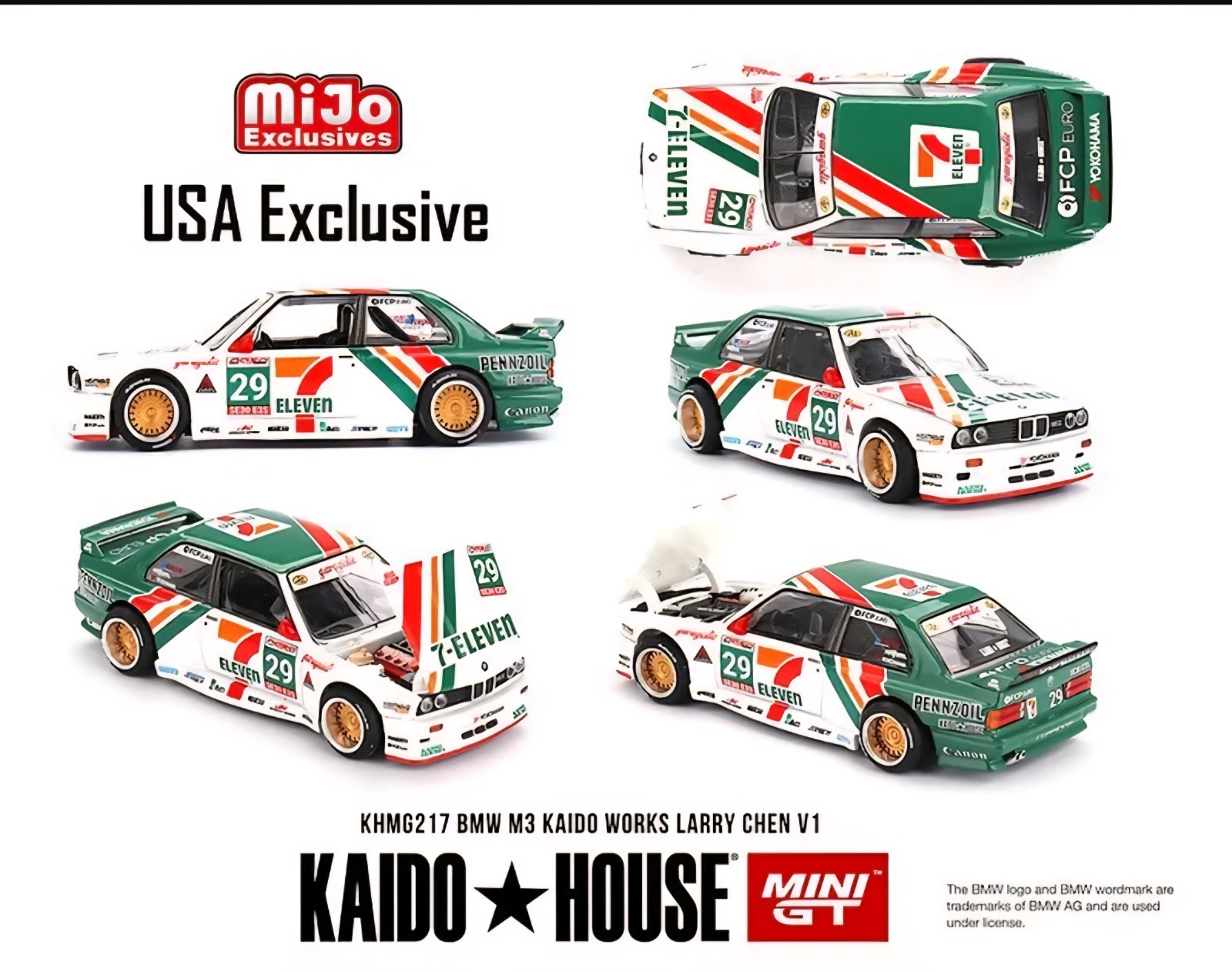Kaido House #217 BMW M3 Kaido Works Larry Chen V1 7-Eleven
