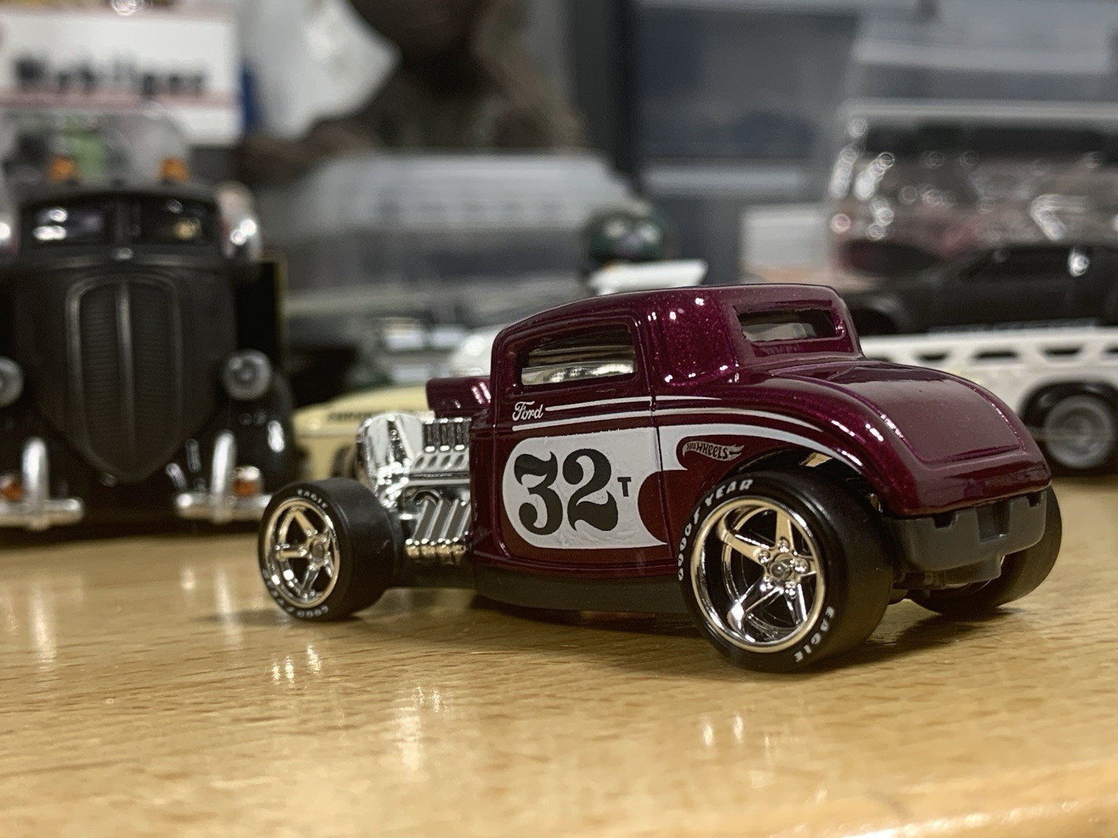 Hot Wheels ’32 Ford Purple Hot Rod Custom Wheel Swap