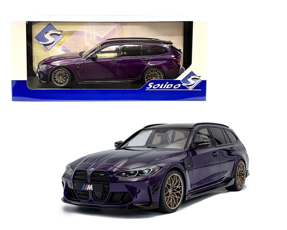 SOLIDO 2024 BMW M3 TOURING with PERFORMANCE PARTS 1/18 TWILIGHT PURPLE S1813701