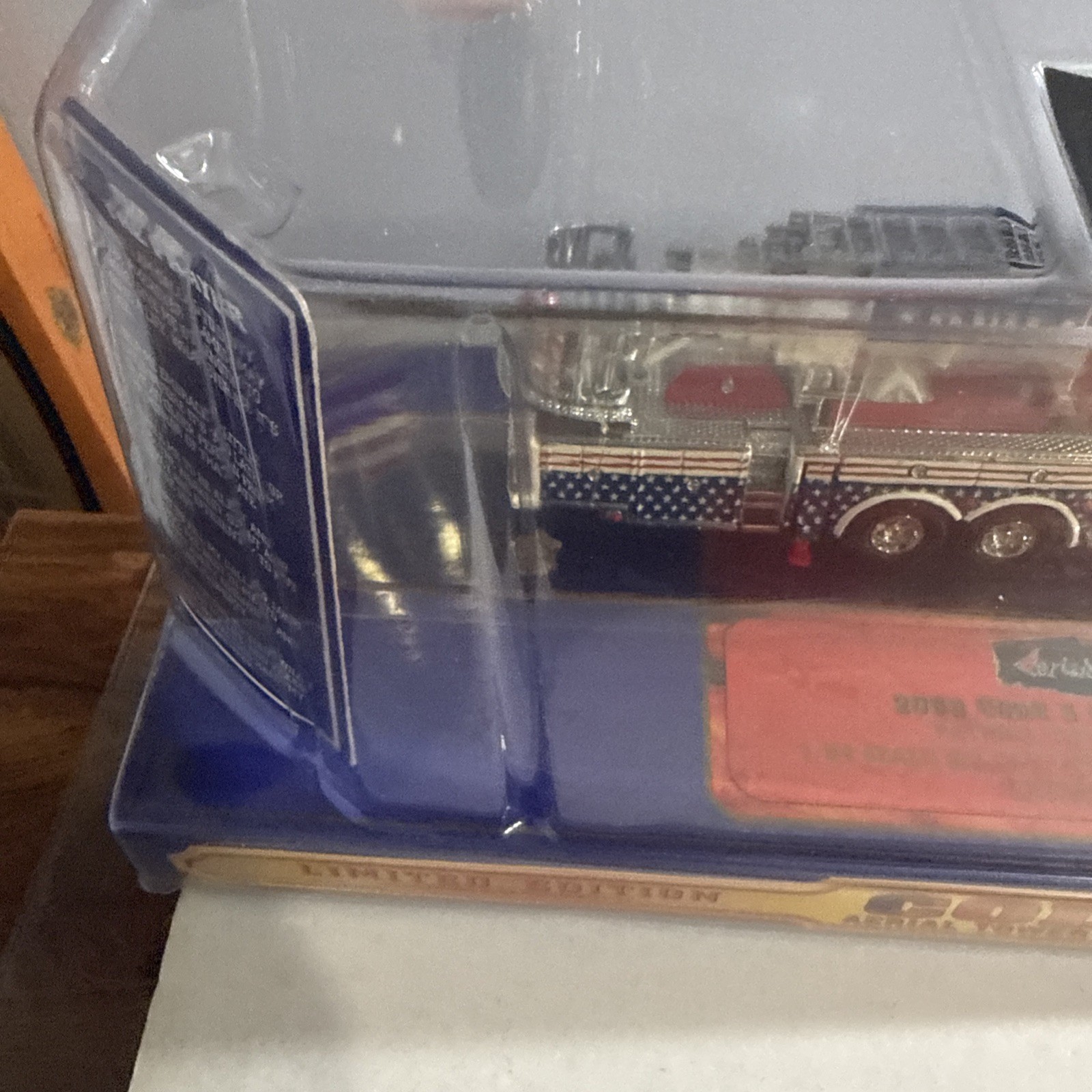 Aerialscope Code 3 Patriot Fire Dept Tower 2 Ladder Truck 1/64 12733 New in box