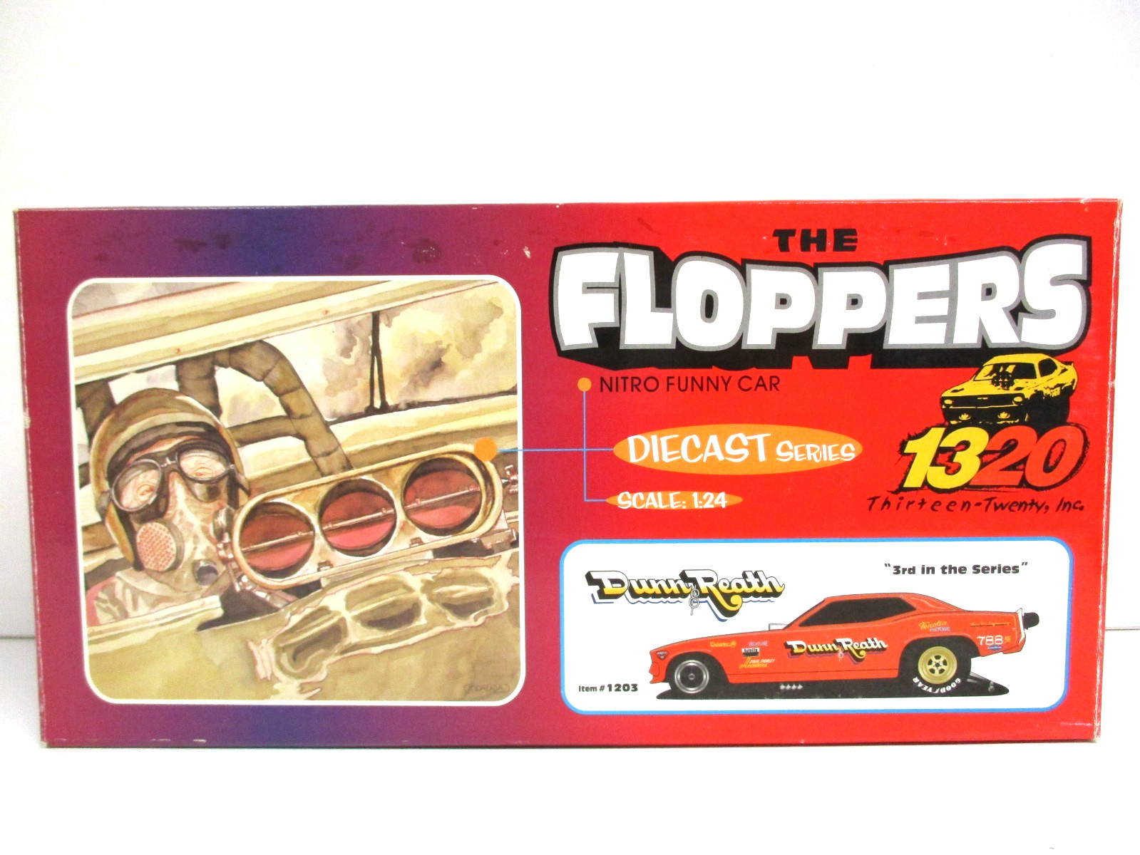 THE FLOPPERS 1320 – DUNN & REATH PLYMOUTH ‘CUDA FUNNY CAR – 1/24 DIECAST