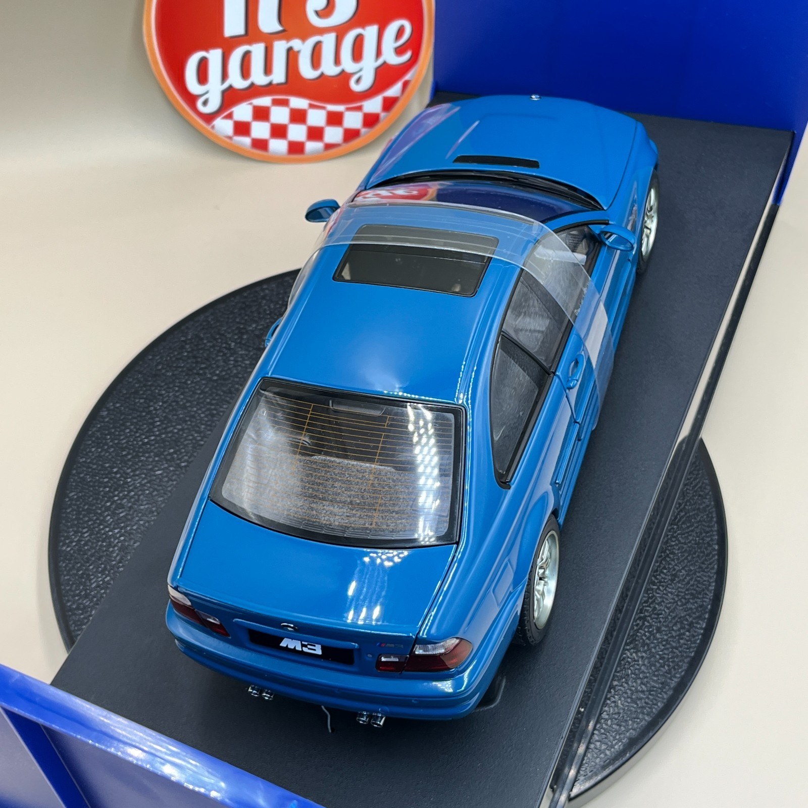 AUTOart 1/18 BMW M3 Coupe 2001 Laguna Seca Blue 70544 old diecast model