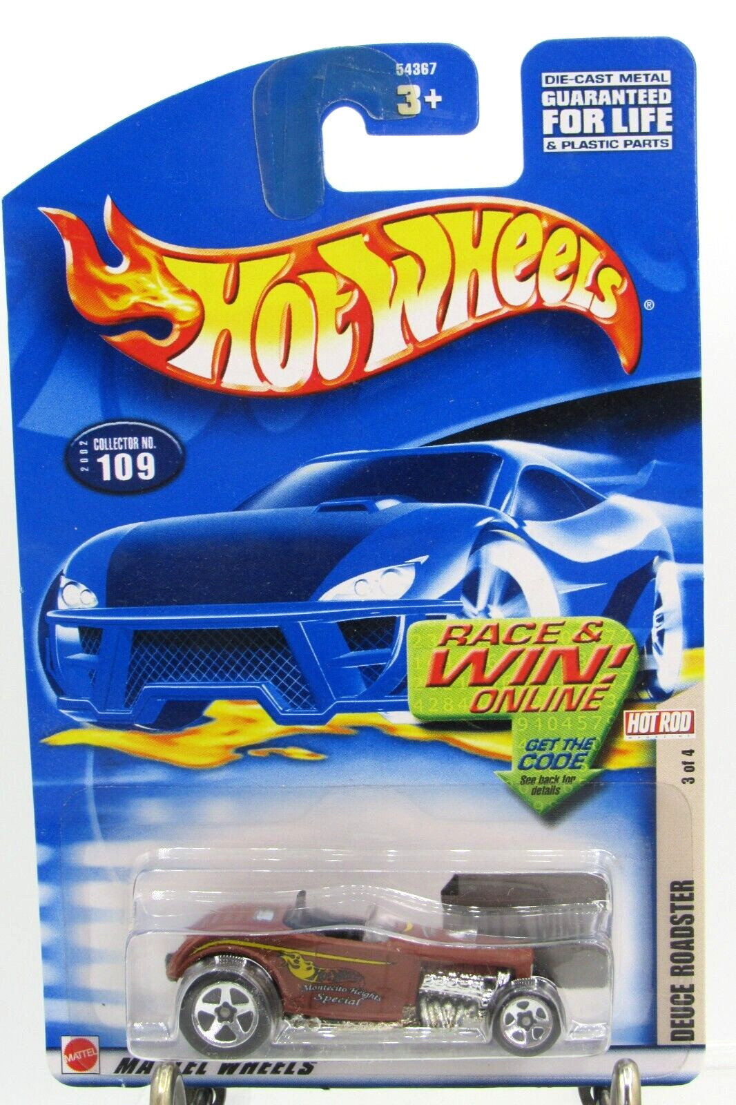 HOT WHEELS 2002 HOT ROD MAGAZINE SERIES DEUCE ROADSTER
