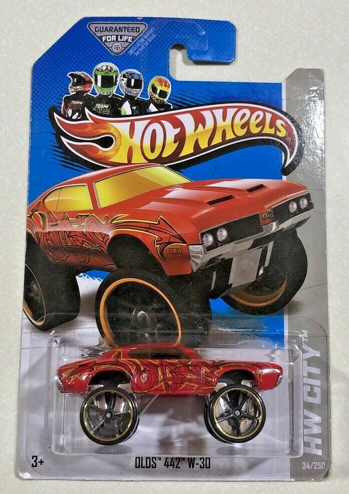 2013 Hot Wheels HW City Series Olds 442 W-30 GRAFFITI RIDES Red