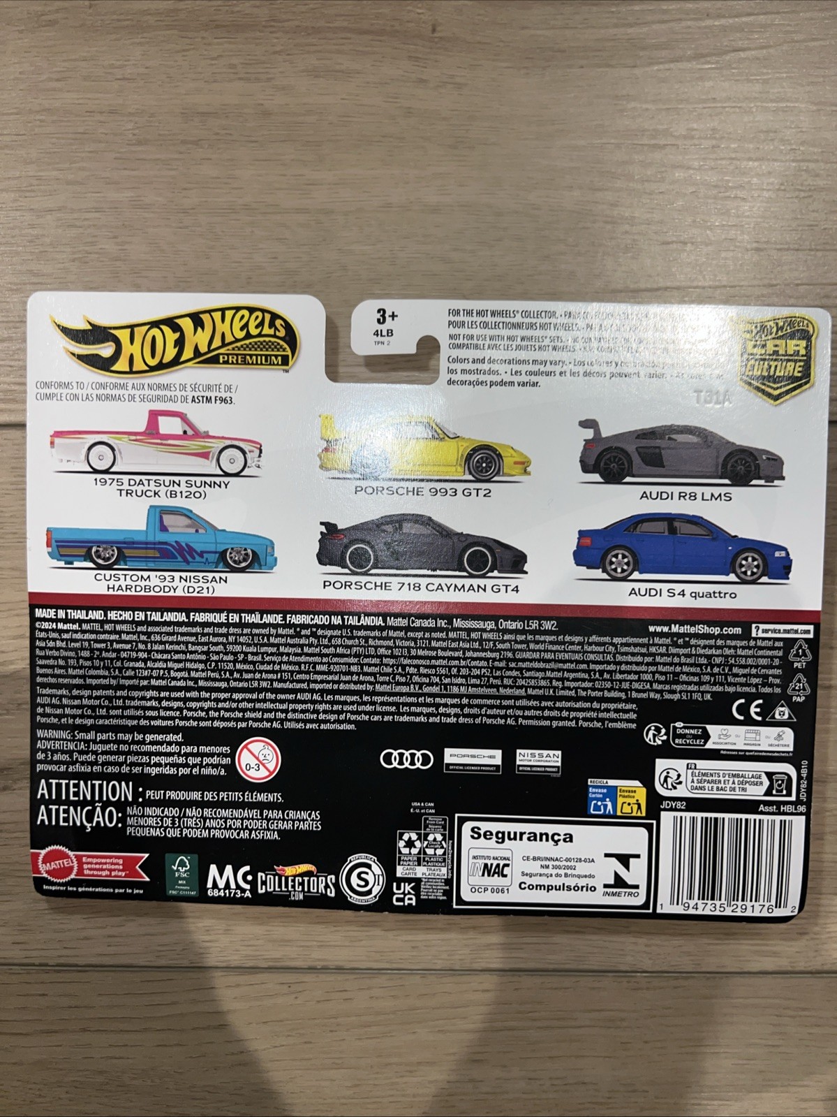 2024 Hot Wheels Premium Car Culture Twin 2 Pack Audi S4 Quattro & Audi R8 LMS