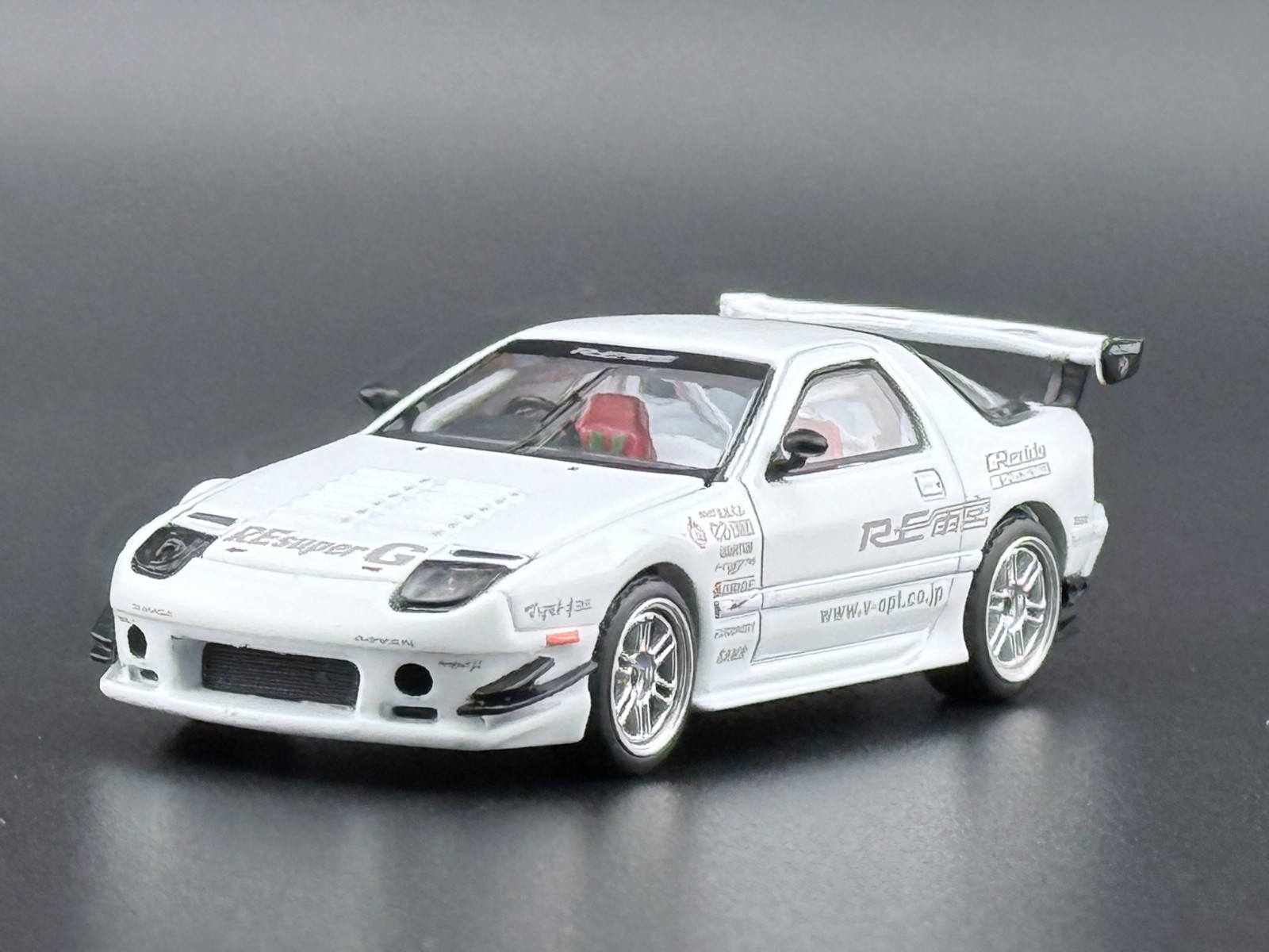 Pop Race Mazda RX7 FC3S RE-Amemiya White 640260 1/64