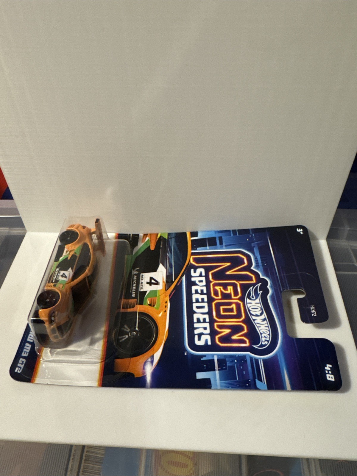 Hot Wheels 1/64 Scale Diecast #4/8 Neon Speeders Orange BMW M3 GT2
