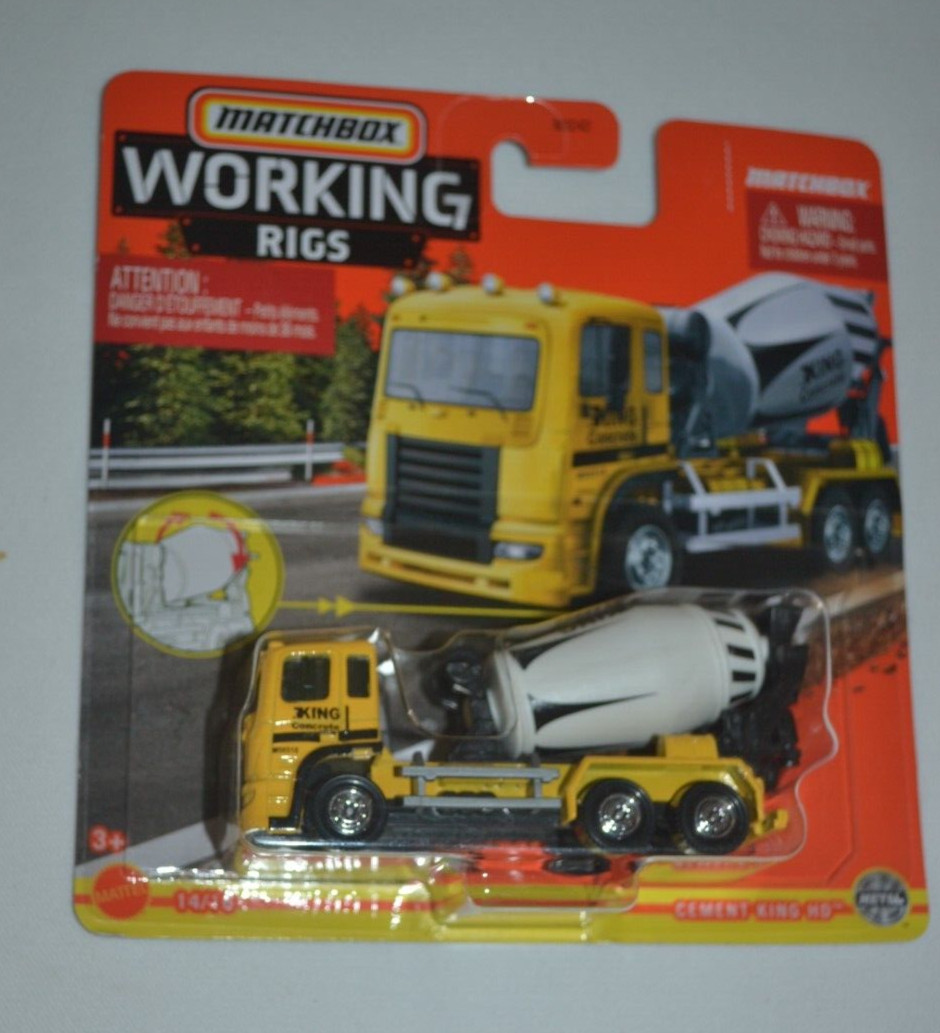MATCHBOX 2023 WORKING RIGS 14/16 – CEMENT KING HD YELLOW