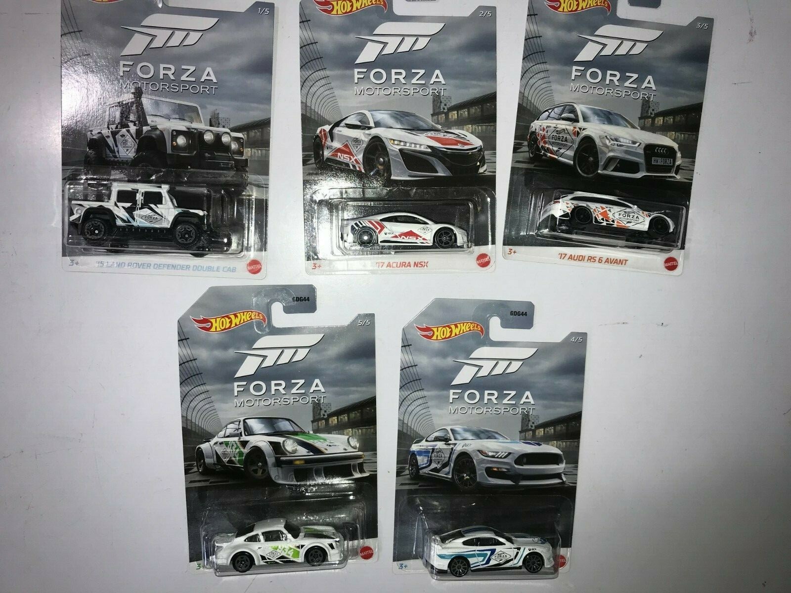 Hot Wheels 2020 Forza Motorsport Set of 5 cars new minty 1/64th