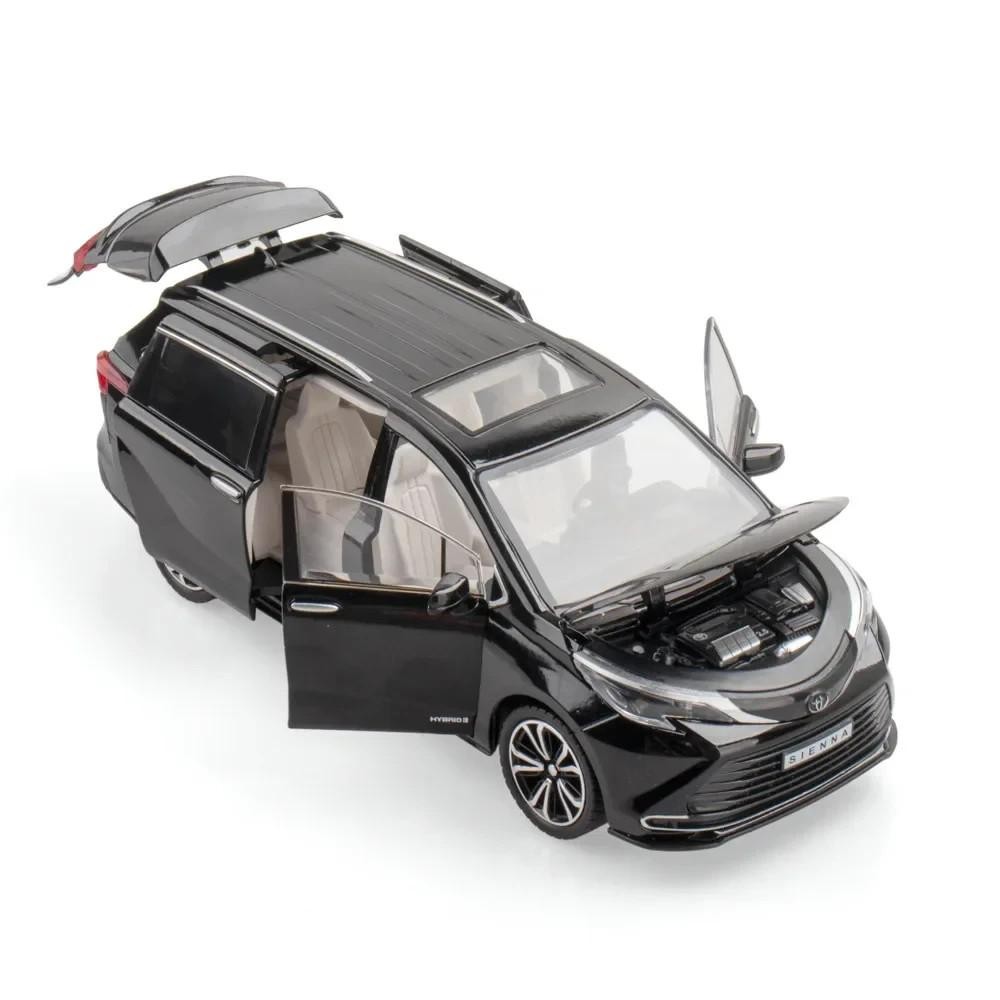 1:24 TOYOTA Sienna MPV Van Alloy Diecast Car Model Toy Sound Light NEW Gift