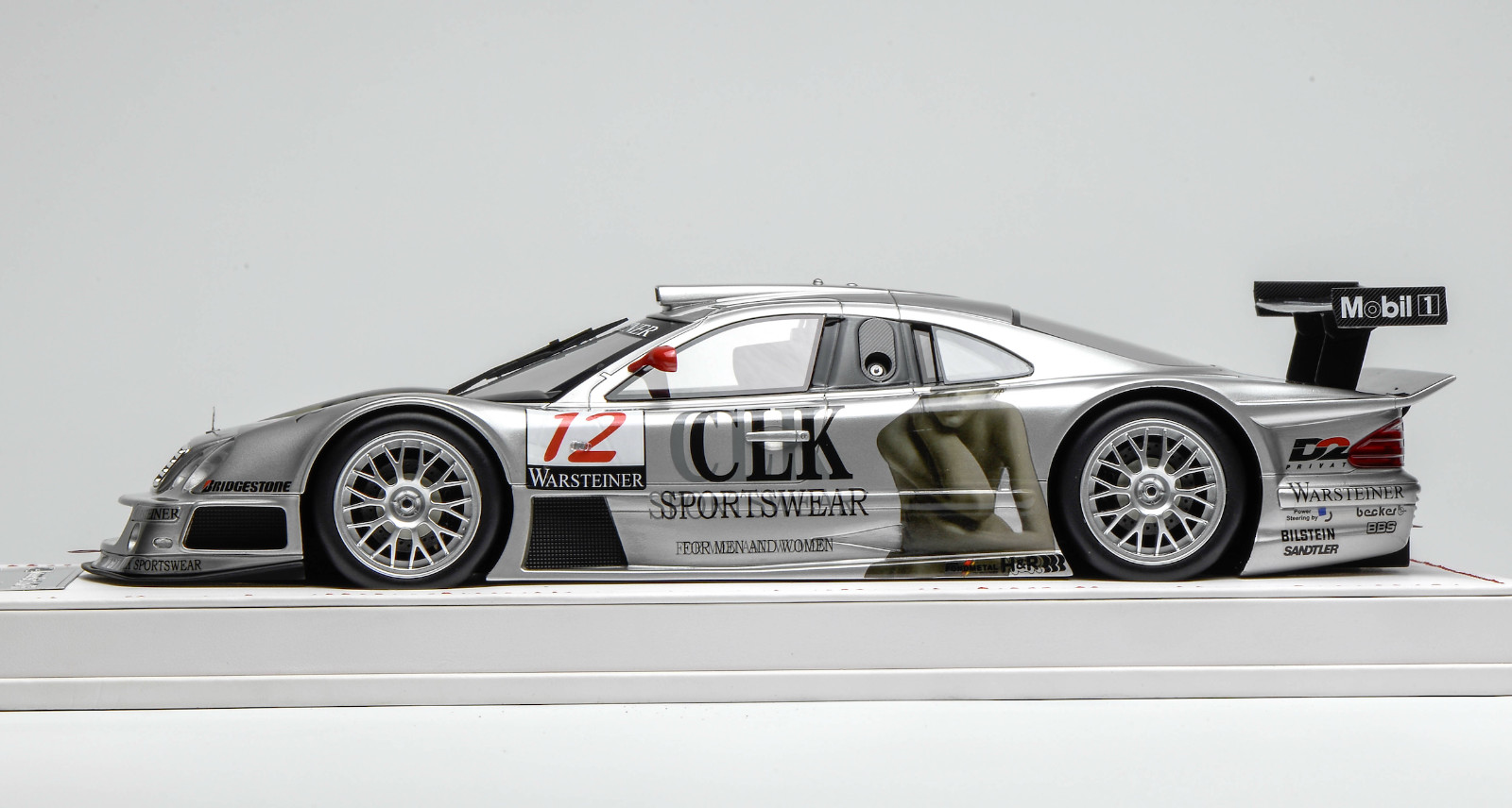 1/18 IVY Models Mercedes CLK GTR from 1997 FIA GT series car #12 leather AB617