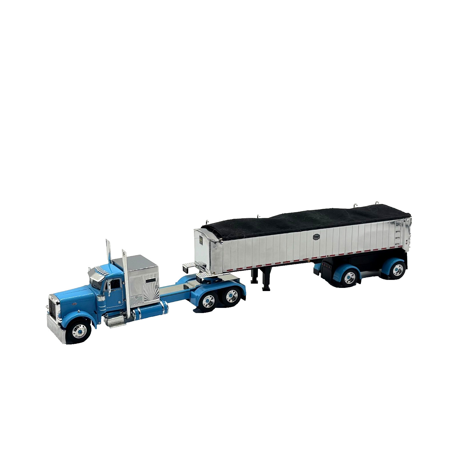 DCP 1/64 Peterbilt 379 60″ Vintage Sleeper w/ MAC Coal End Dump Trailer 60-1893