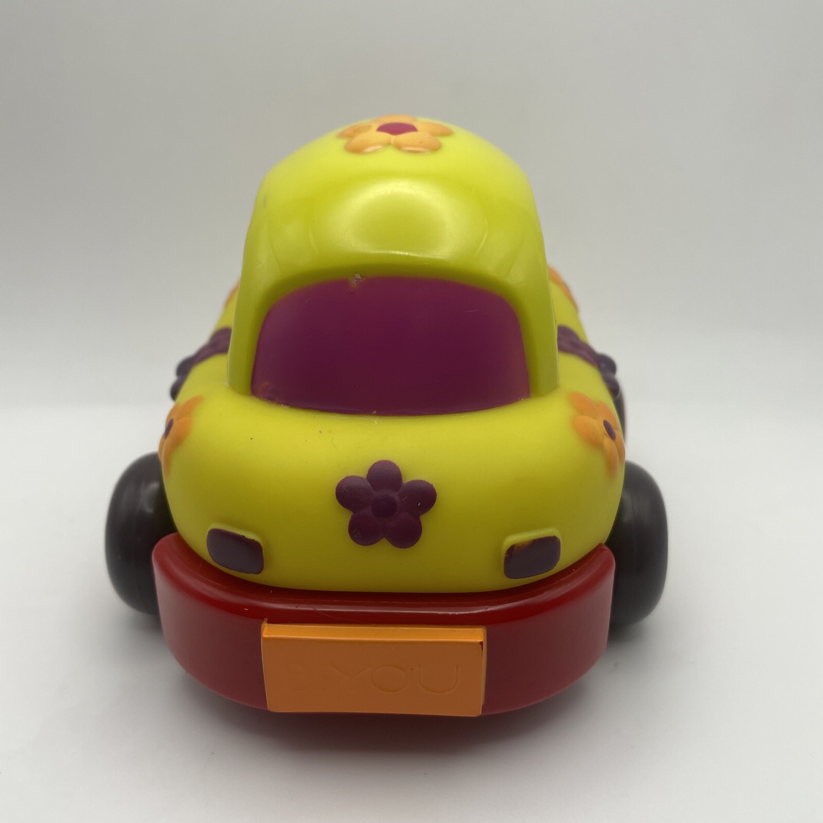 Just B You Brand – Pull Back & Go Rubber Cars – Friction Toys – Set Of 4