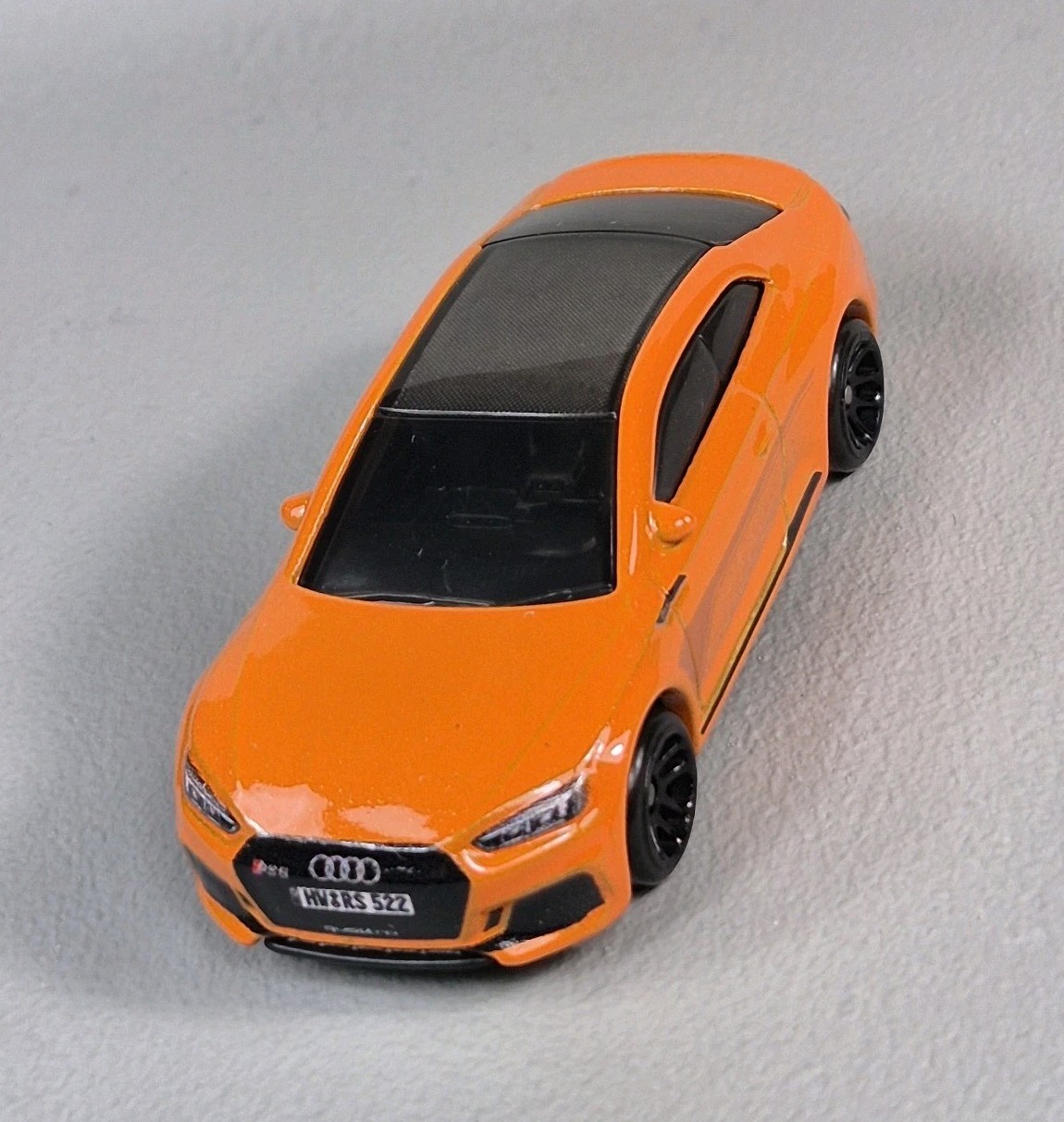 AUDI RS 5 COUPE Diorama Collectible DieCast Model Car 1:64 Orange LOOSE