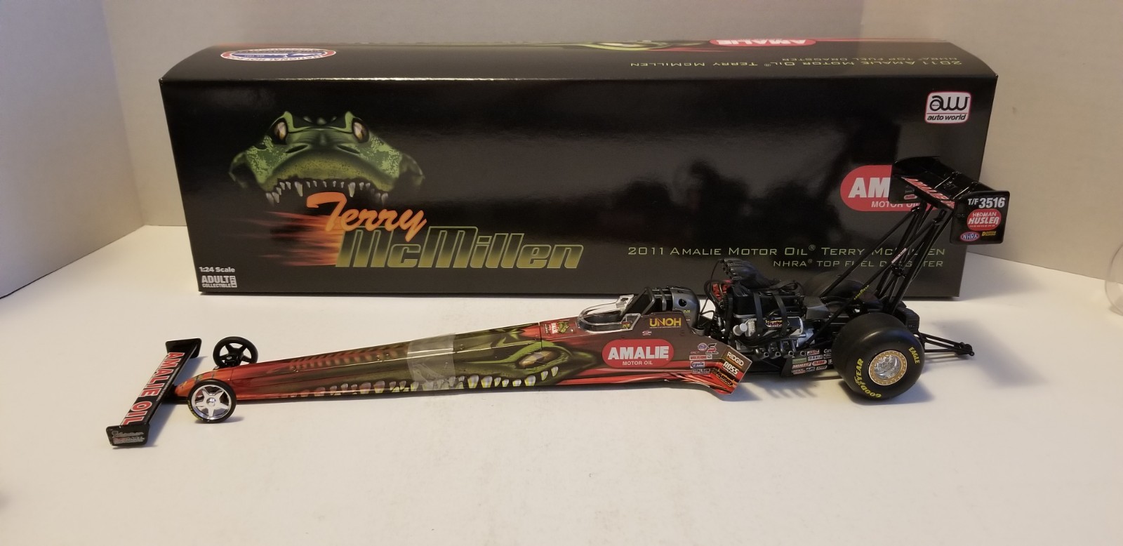 Terry Mcmillen 2011 AMALIE MOTOR OIL NHRA Top Fuel Dragster 1/24 By AUTO WORLD