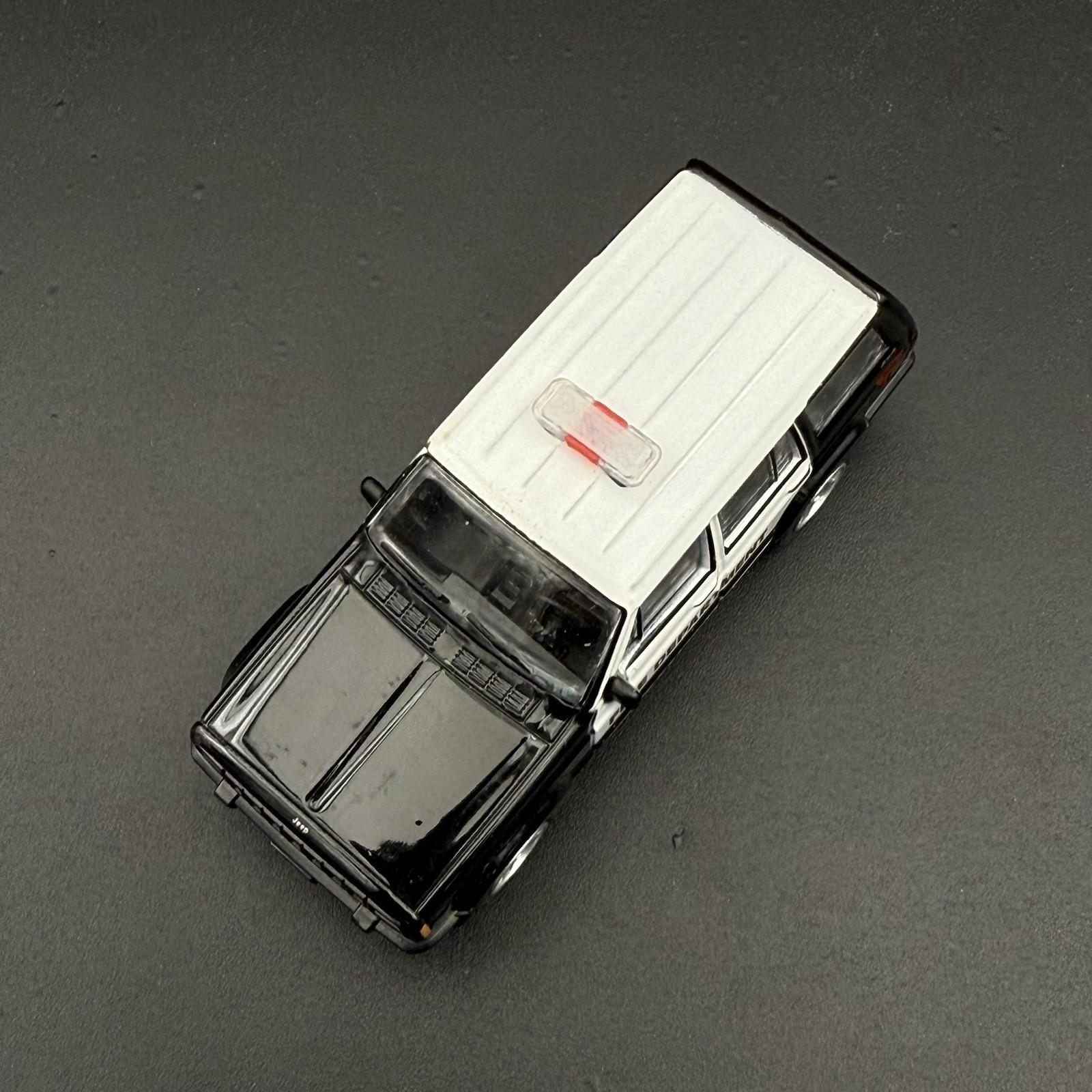 2 Pack 1/64 Mini Whelen Edge Clear Red Clear Lightbar Gray Top Police Fire EMS