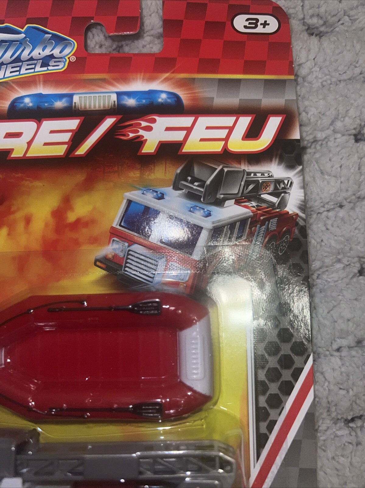 Turbo Wheels- Fire/FEU Die Cast Metal And Plastic