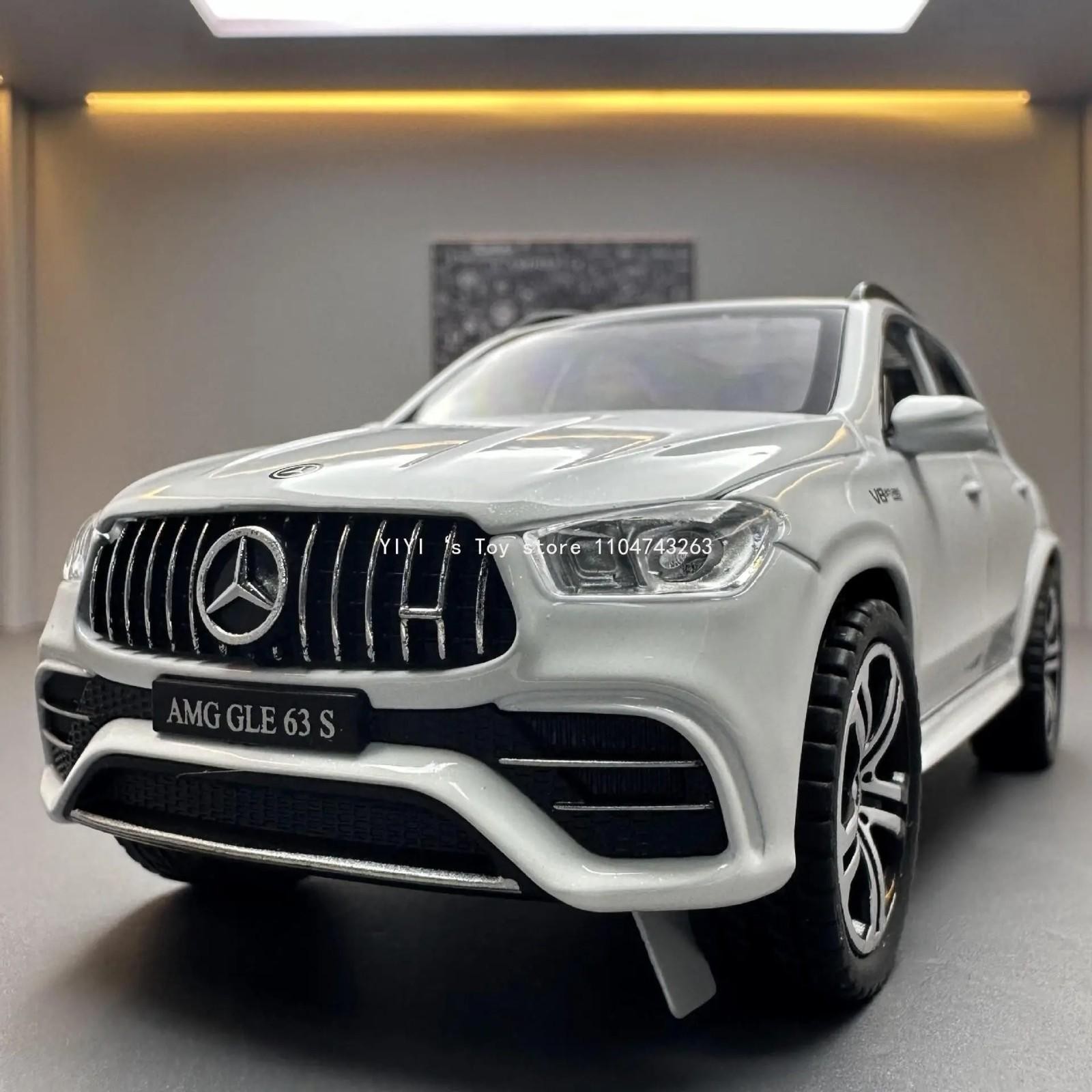 1:32 Scale Mercedes AMG GLE63 Alloy Diecast SUV Car Model Sound/Light Gift NEW