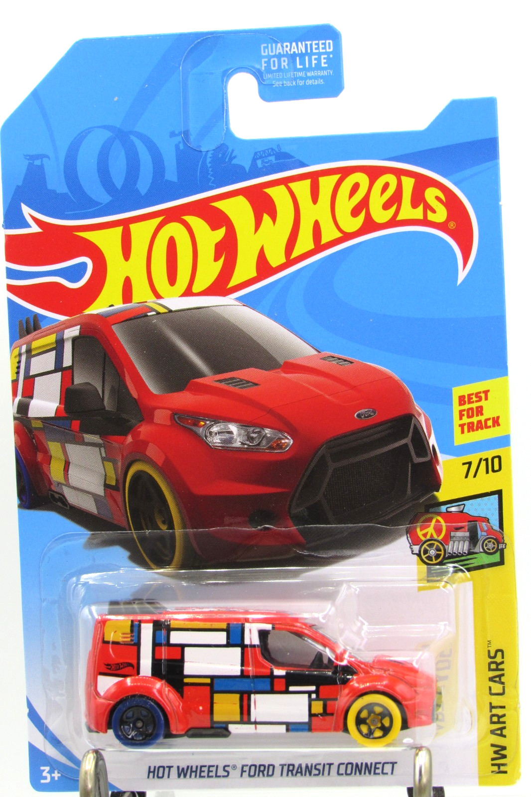 HOT WHEELS 2018 ART CARS SERIES FORD TRANSIT CONNECT KMART COLOR EXCLUSIVE