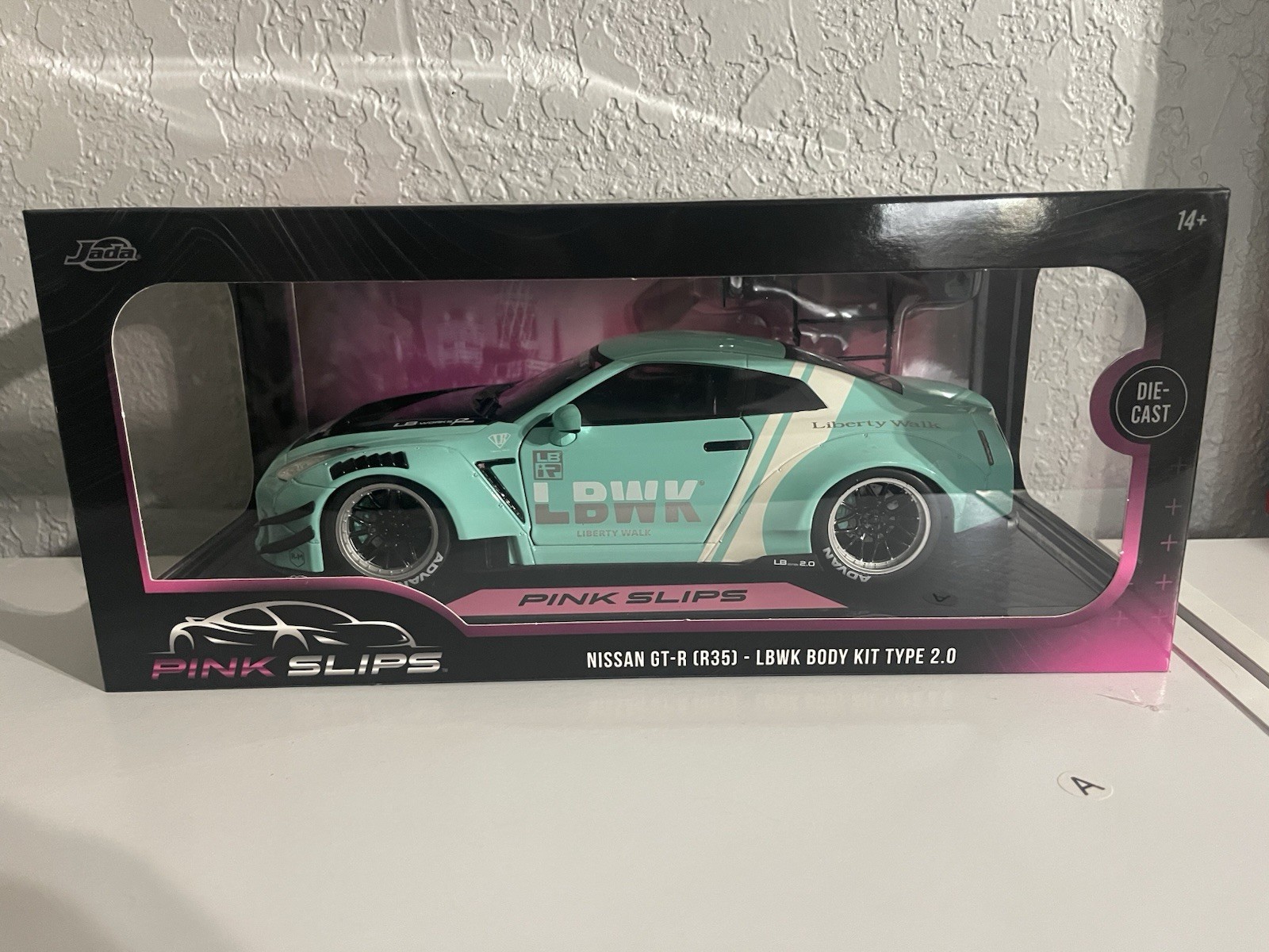 2024 Jada Pink Slips Nissan GT-R (R35) With Liberty Walk Body Kit 1/18 Scale JDM