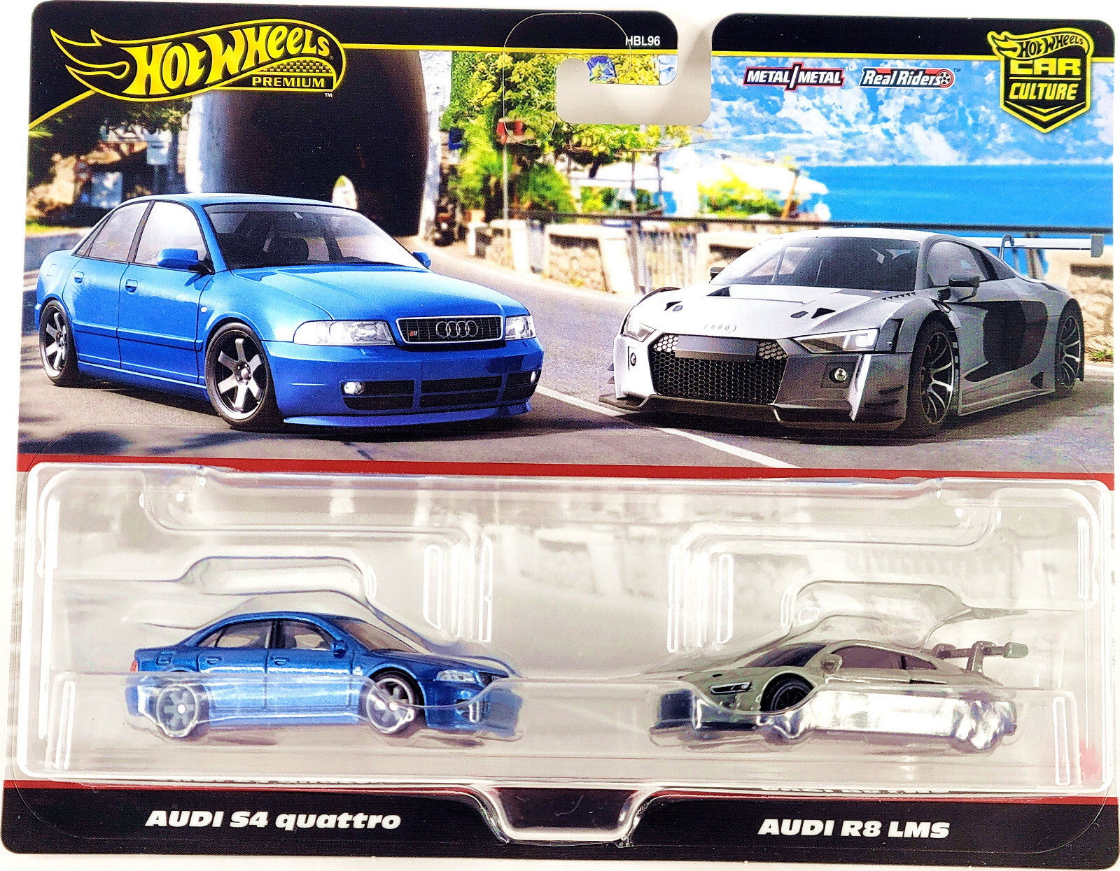 Hot Wheels Car Culture 2 Pack Target Audi S4 Quattro 🟦 & Audi R8 LMS ⬜
